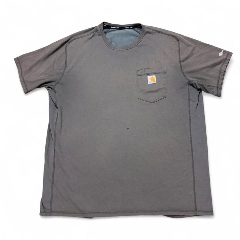 Carhartt Men's Grey and Brown T-shirt